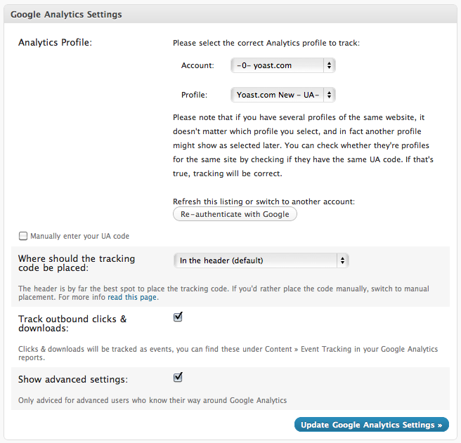 google analytics wordpress